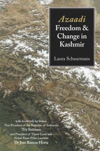 Book cover for Azaadi Freedom & Change in Kashmir by Laura Schuurmans