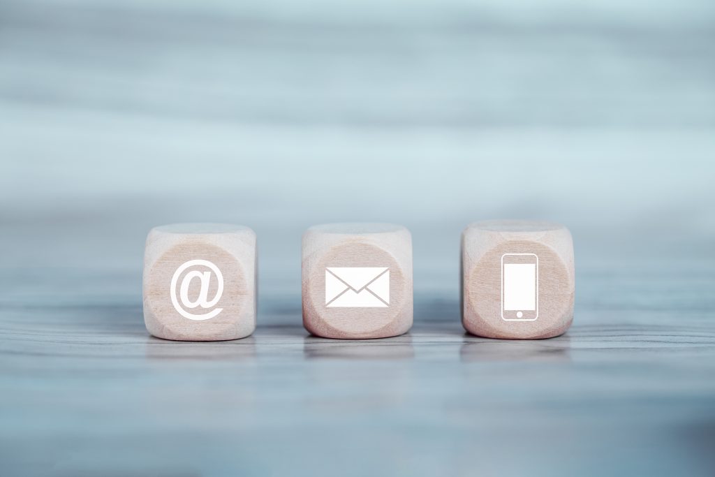 Image of contact icons - website, email, phone.